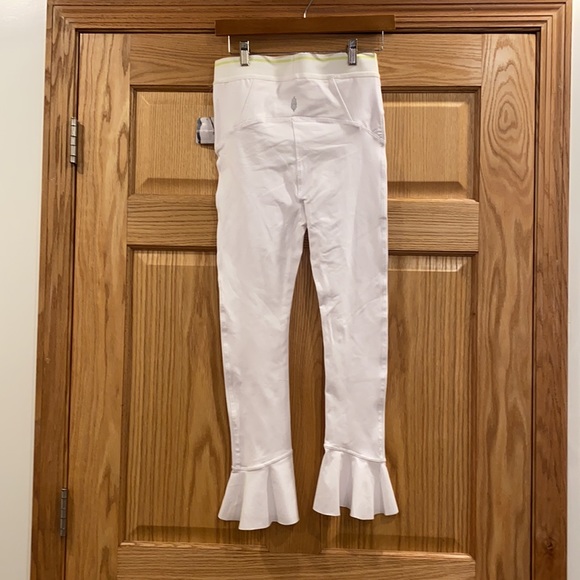 Free People Ruffle Hem Sanctuary Leggings White - Picture 8 of 16